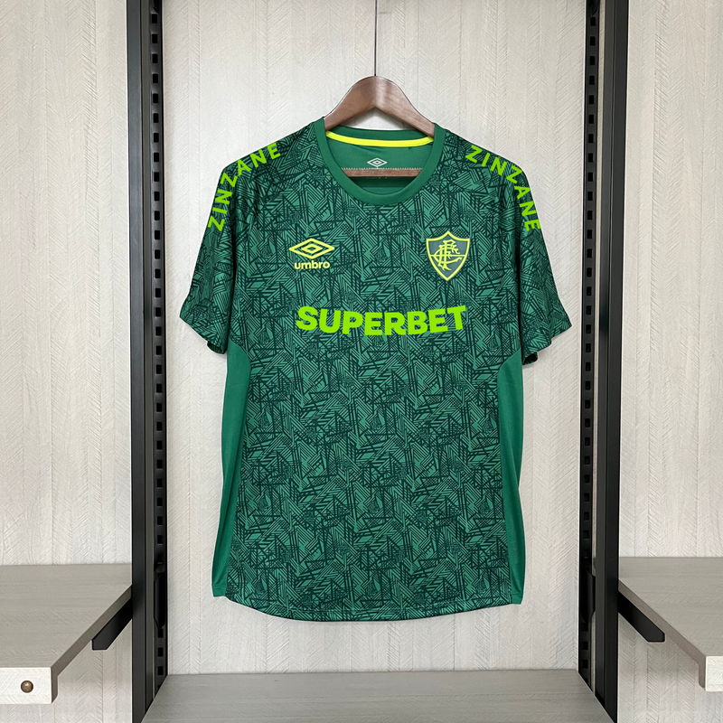 Camisa Fluminense Treino 24/25 Torcedor Umbro Masculina - Verde