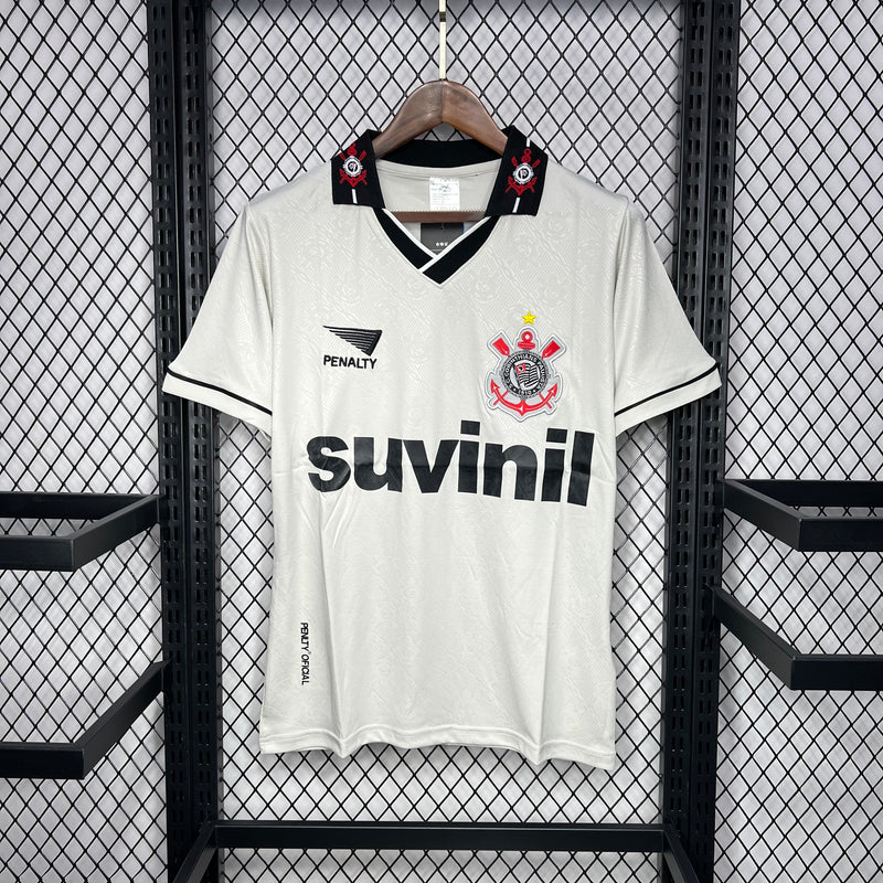 Camisa Corinthians Retro Home 1996 Torcedor Penalty Masculina - Branca