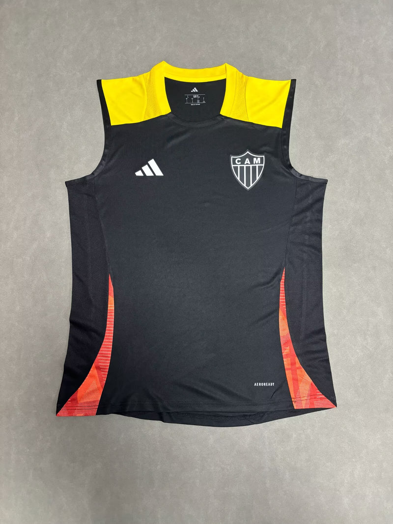 Camisa Atlético Mineiro Treino Regata 25/26 Torcedor Adidas Masculino - Preto