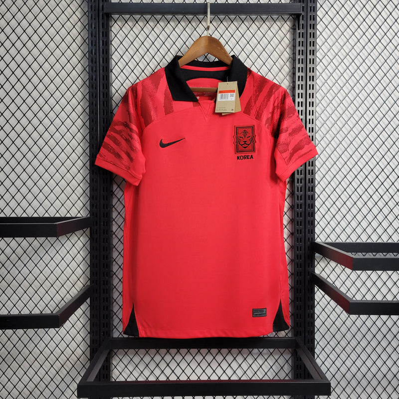 Camisa Coreia Do Sul Home 22/23 Torcedor Nike Masculina - Vermelha