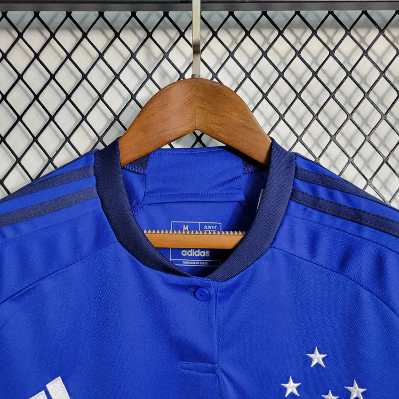 Camisa Cruzeiro Home 23/24 Torcedor Adidas Feminino - Azul