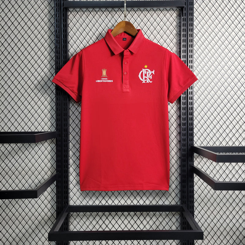 Camisa Flamengo Polo Libertadores 23/24 Torcedor Adidas Masculina - Vermelho