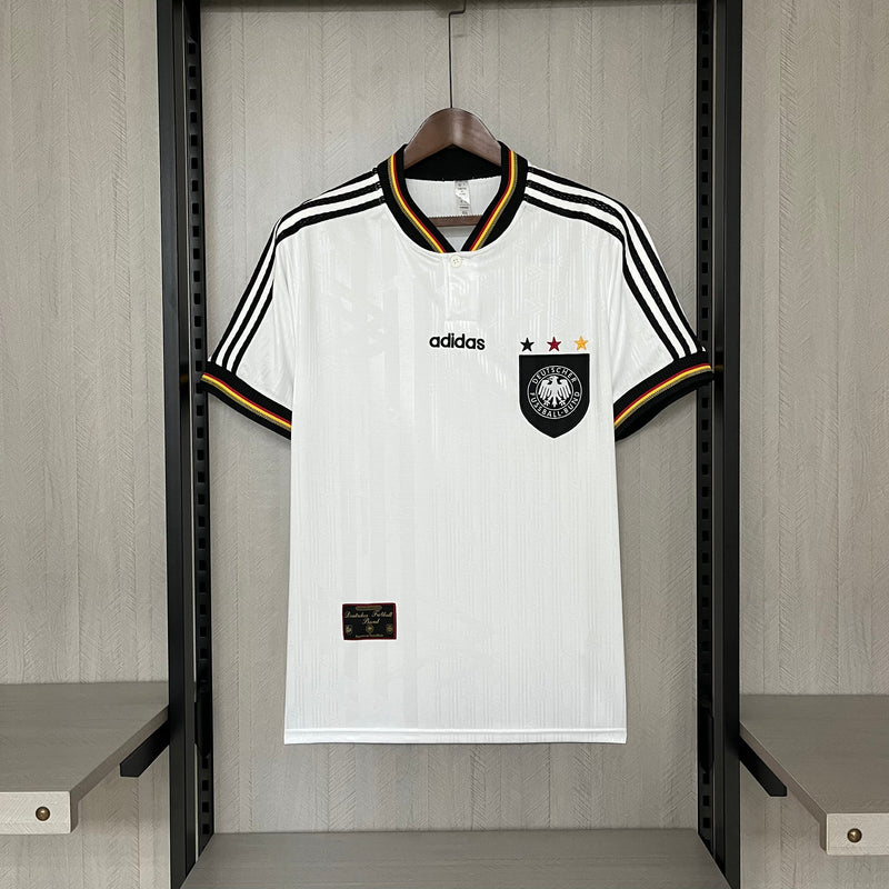 Camisa Alemanha Home Retro 1996 Torcedor Adidas Masculino - Branca