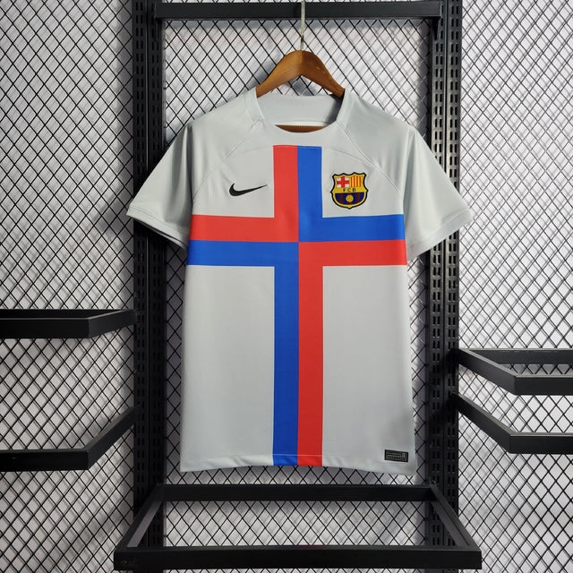 Camisa Barcelona Third 22/23 Torcedor Nike Masculina - Cinza