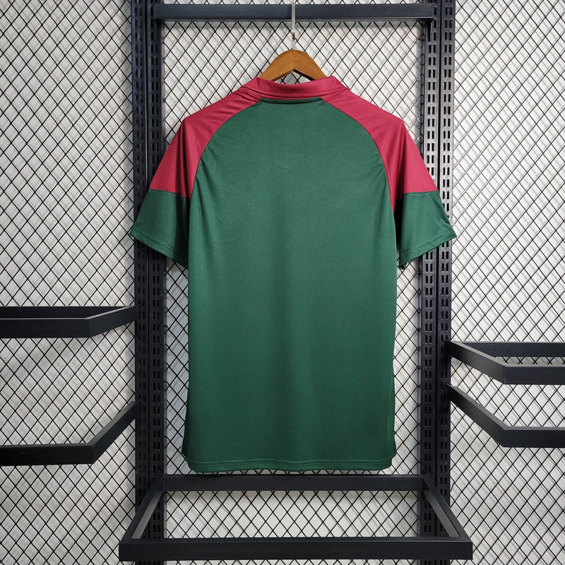 Camisa Fluminense Treino Gola 23/24 Torcedor Umbro Masculina - Branca e Verde