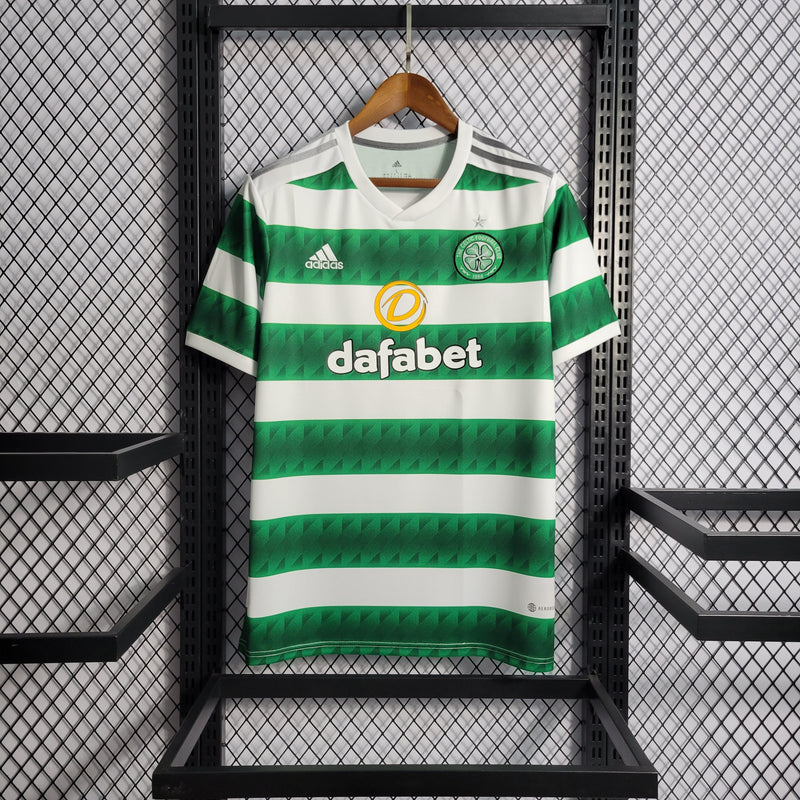 Camisa Celtic Home 22/23 Torcedor Adidas Masculina - Verde e Branca