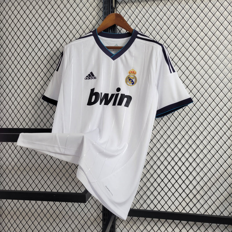 Camisa Real Madrid Retrô Home  12/13 Adidas Masculina - Branca