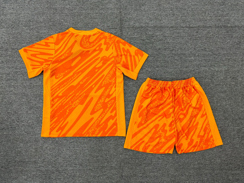 Kit Infantil Inglaterra Goleiro 23/24 Nike Unissex - Laranja