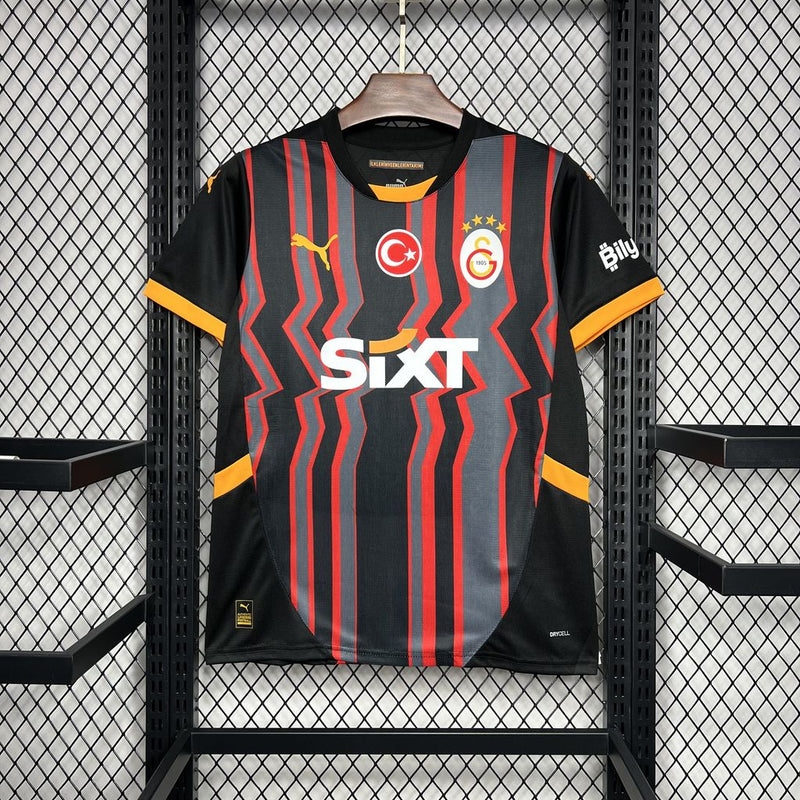 Camisa Galatasaray Home 24/25 Torcedor Puma Masculina - Preto e Laranja