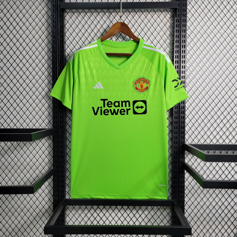 Camisa Manchester United Goleiro 23/24 Torcedor Adidas Masculina - Verde