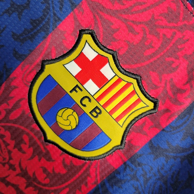 Camisa Barcelona Edição Conceito 23/24 Torcedor Nike Masculina - Azul Marinho e Vermelho