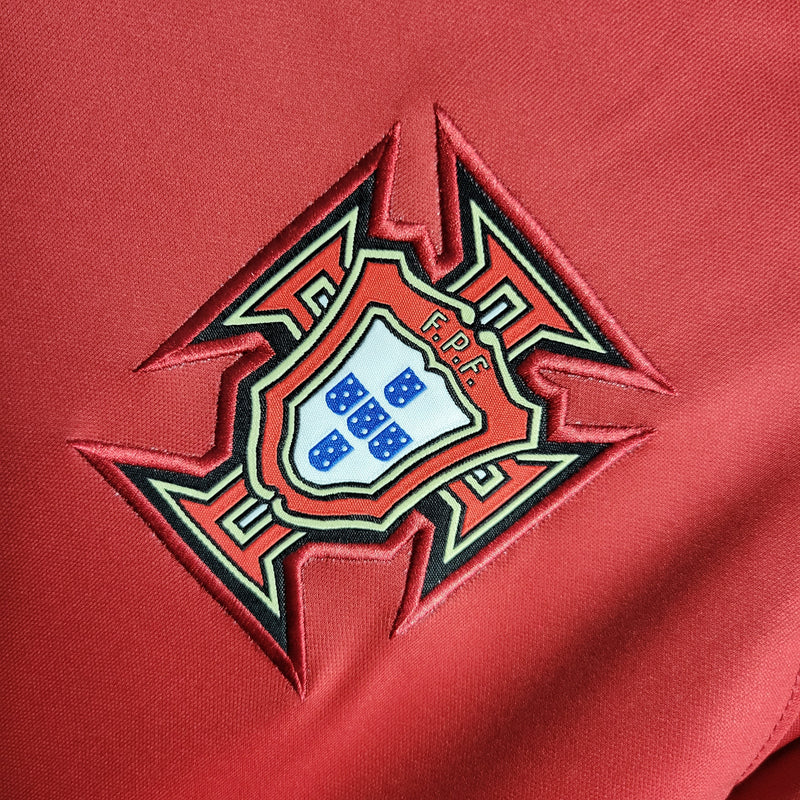 Camisa Portugal Home 22/23 Torcedor Nike Masculina - Vermelha e Verde