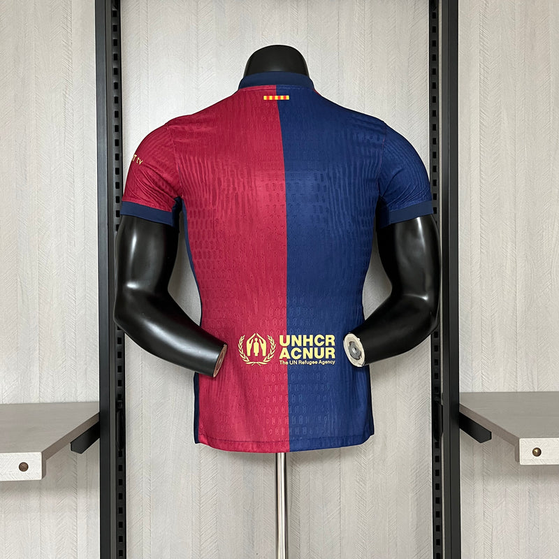 Camisa Barcelona Home 24/25 Jogador Nike Masculina - Grená