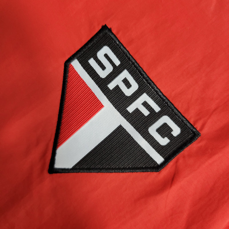 Corta Vento São Paulo Reversível 23/24 Adidas Unissex - Vermelho e Branco
