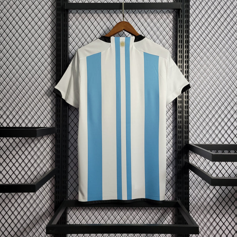 Camisa Argentina Home 22/23 Torcedor Adidas Masculina - Azul e Branca