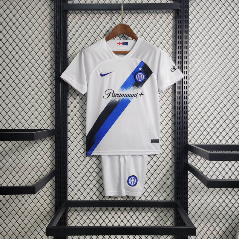 Kit Infantil Inter de Milão Away 23/24 Nike Unissex - Branca