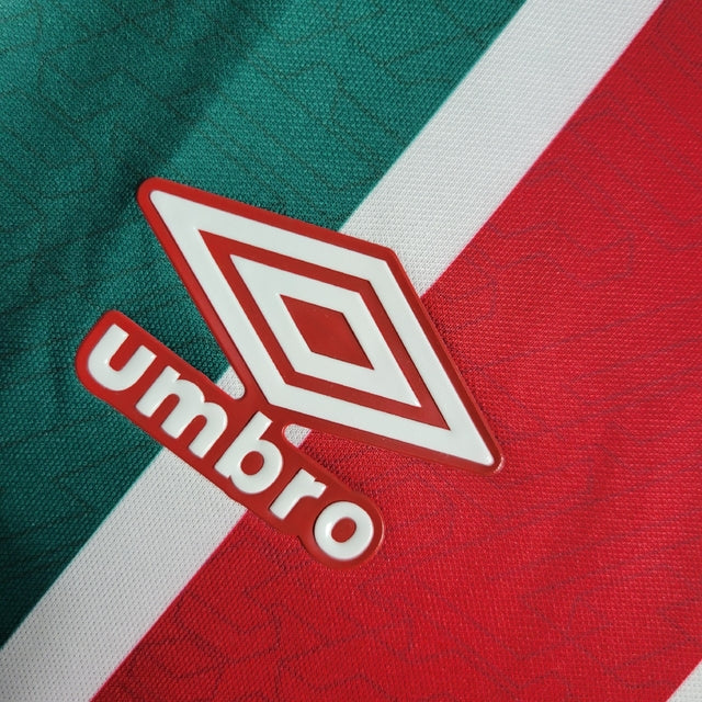 Camisa Fluminense Home 22/23 Torcedor Umbro Masculina - Vermelha e Verde