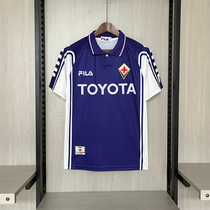 Camisa Fiorentina Home Retro 99/00 Torcedor Fila Masculino - Roxo