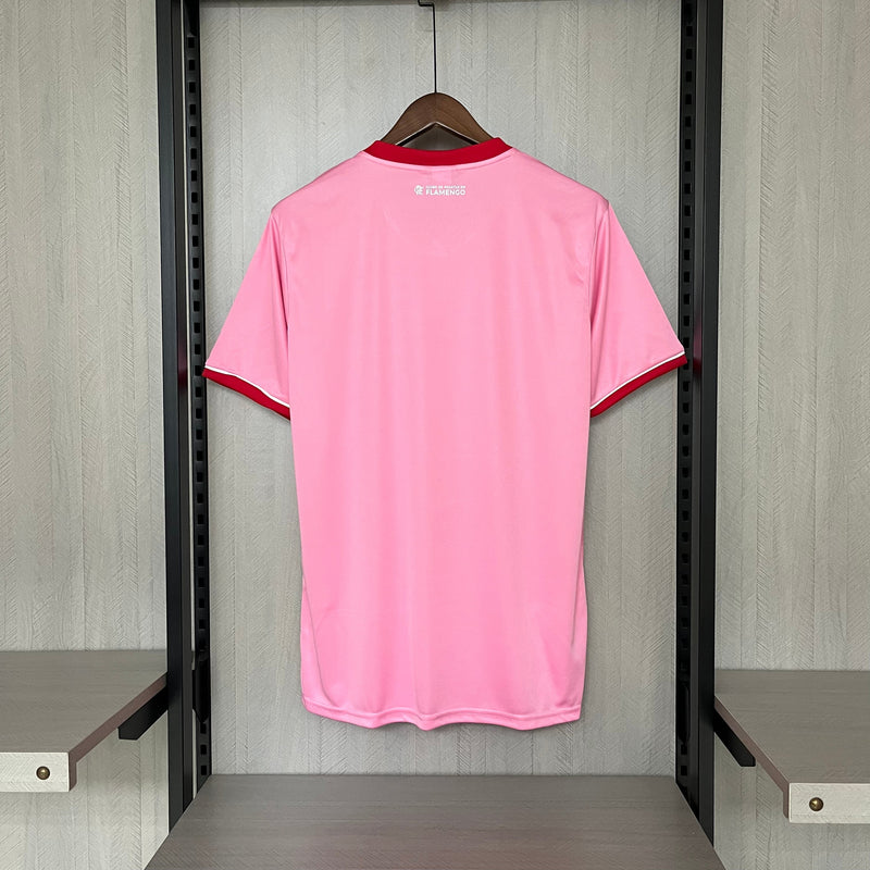 Camisa Flamengo Edição Especial Outubro Rosa 23/24 Torcedor Adidas Masculina - Rosa