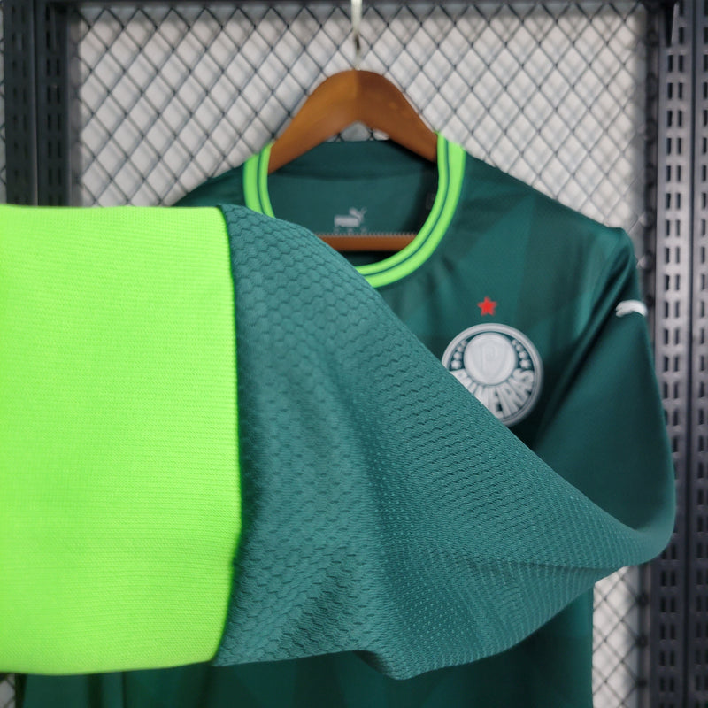 Palmeiras Home 23/24 Manga Longa Torcedor Puma Masculino - Verde