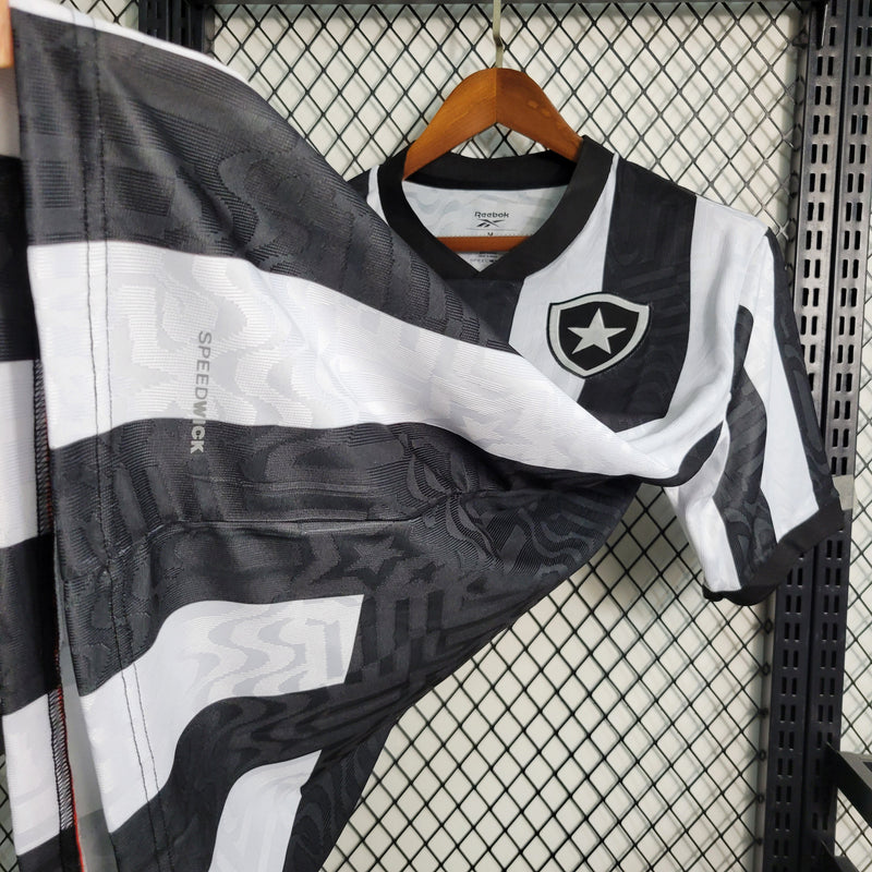 Camisa Botafogo Home 23/24 Torcedor Reebok Masculina - Preta e Branca