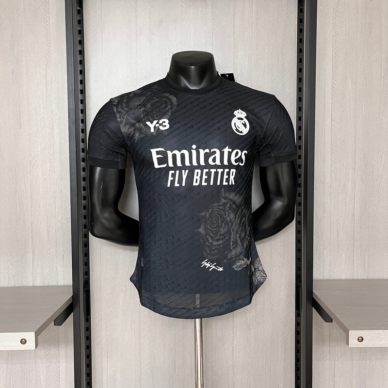 Camisa Real Madrid Fourth 24/25 Jogador Y-3 Masculino - Preto