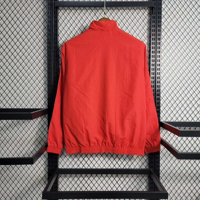 Corta Vento São Paulo Reversível 23/24 Adidas Unissex - Vermelho e Branco