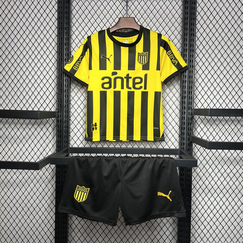 Kit Infantil Penãrol Home 24/25 Puma Unissex - Amarelo e Preto