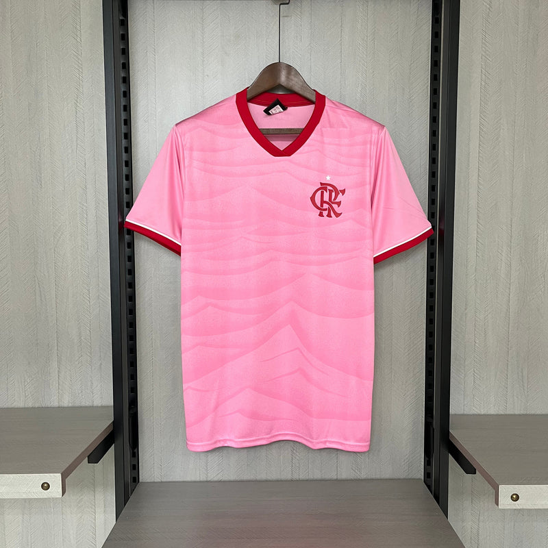 Camisa Flamengo Edição Especial Outubro Rosa 23/24 Torcedor Adidas Masculina - Rosa