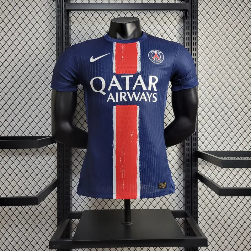 Camisa PSG Home 24/25 Jogador Nike Masculina - Azul Escuro e Vermelho