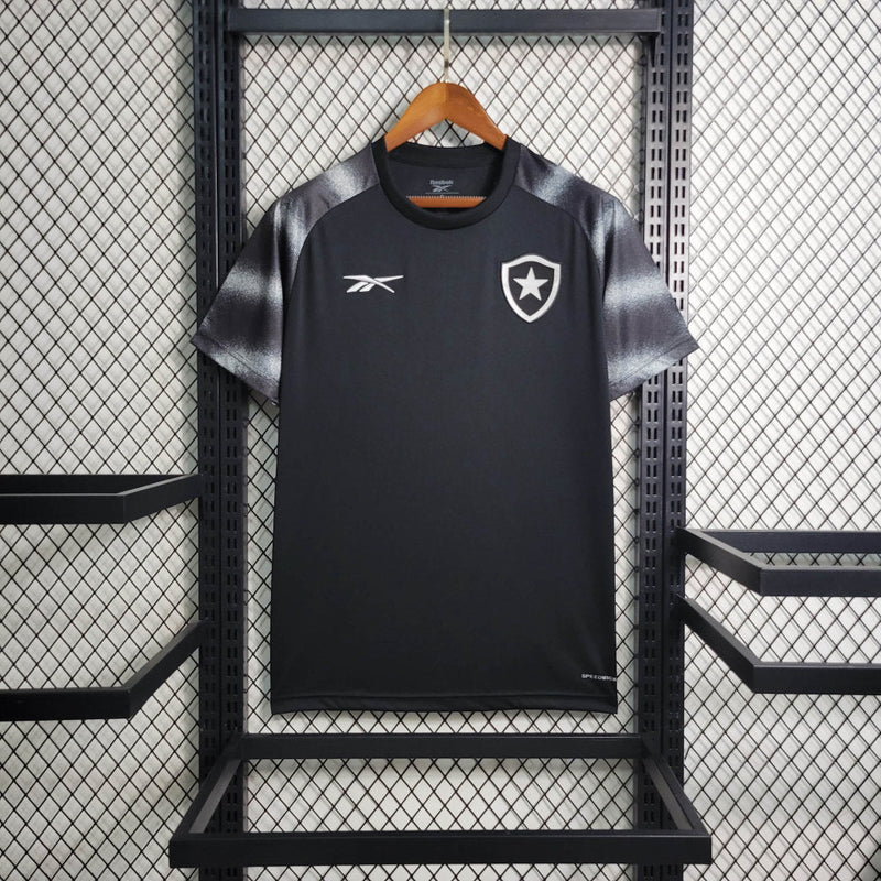 Camisa Botafogo Treino 23/24 Torcedor Reebok Masculina - Preta e Branca