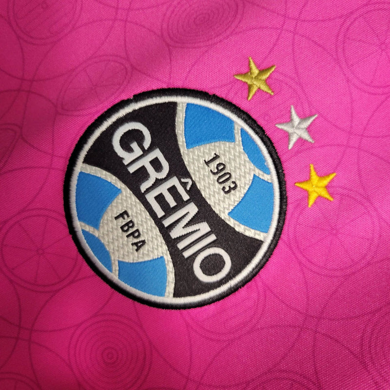 Camisa Grêmio Outubro Rosa 23/24 Torcedor Umbro Feminino - Rosa