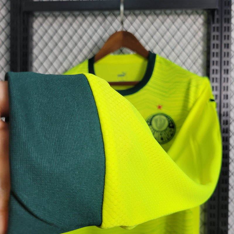 Palmeiras Third Manga Longa 23/24 Torcedor Puma Masculino - Verde Claro