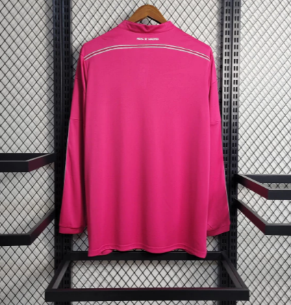 Camisa Real Madrid Retrô Third 14/15 Manga Longa Adidas Masculina - Rosa