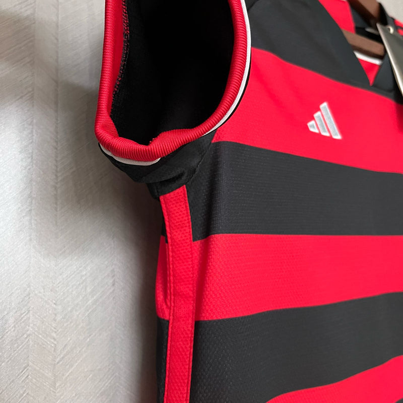 Flamengo Home 24/25 Torcedor Adidas Feminina - Vermelho e Preto