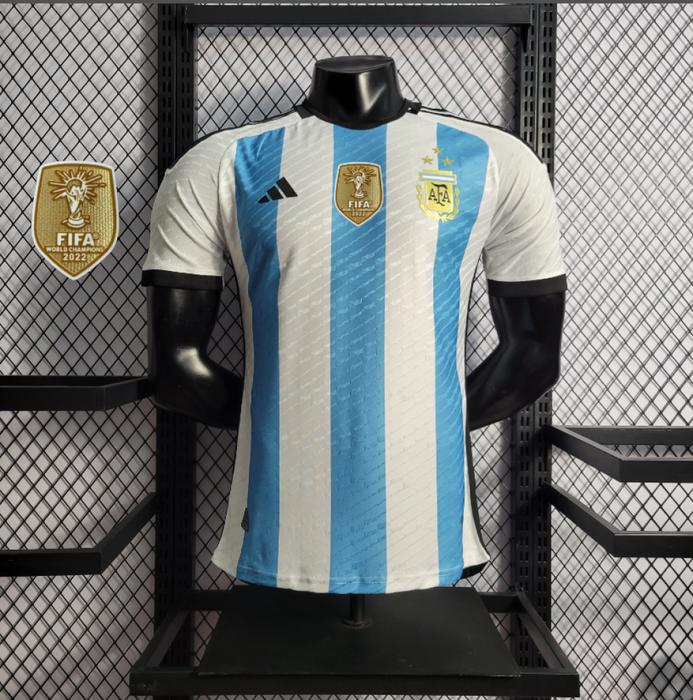 Camisa Argentina Home 22/23 Jogador Adidas Masculina - Azul e Branca