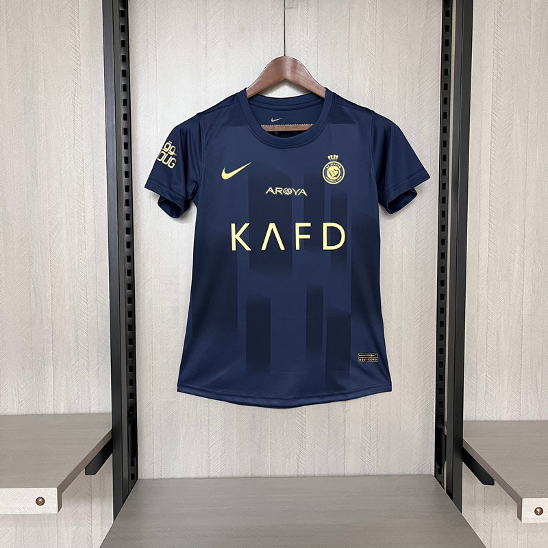 Camisa AL-Nassr Away 23/24 Torcedor Nike  Feminina - Azul Escuro