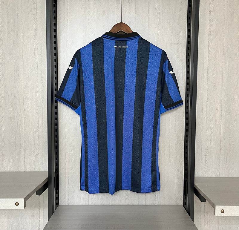 Camisa Atalanta Home 23/24 Torcedor Joma Masculina - Azul e Preto