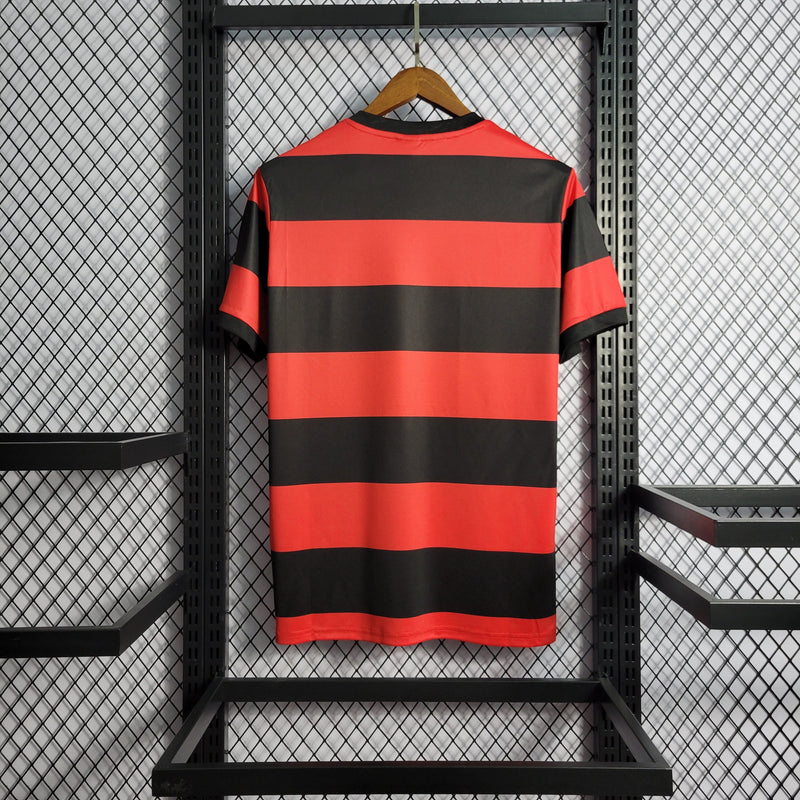 Camisa Flamengo Home Retro 78/79 Torcedor Masculina - Vermelho e Preto