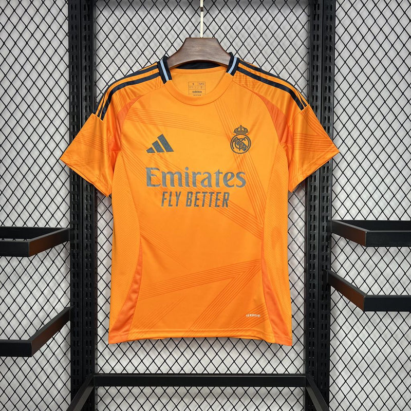 Camisa Real Madrid Away 24/25 Torcedor Adidas Masculina - Laranja