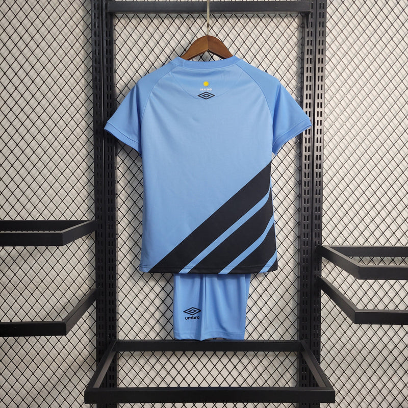 Kit Infantil Athletico Paranaense Third 23/24 Torcedor Umbro Masculino - Azul