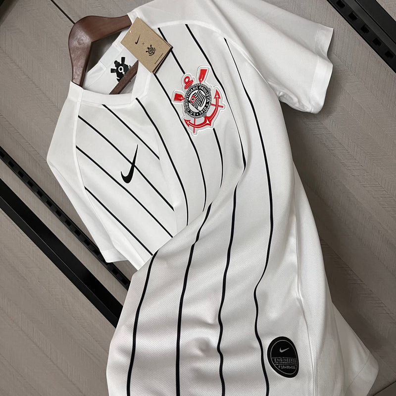 Camisa Corinthians Retro Home 19/20 Torcedor Nike Masculina - Branca