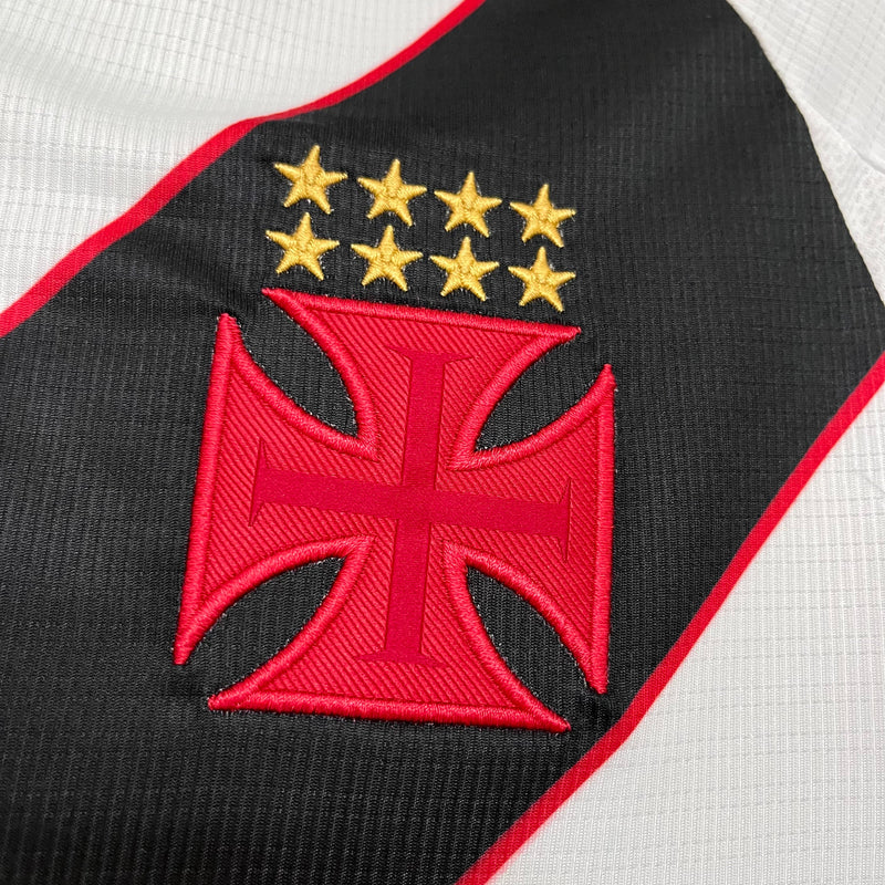 Camisa Vasco da Gama Away 24/25 Torcedor Kappa Feminino - Branca e Preta