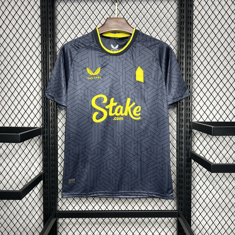 Camisa Everton Away 24/25 Torcedor Adidas Masculina - Cinza