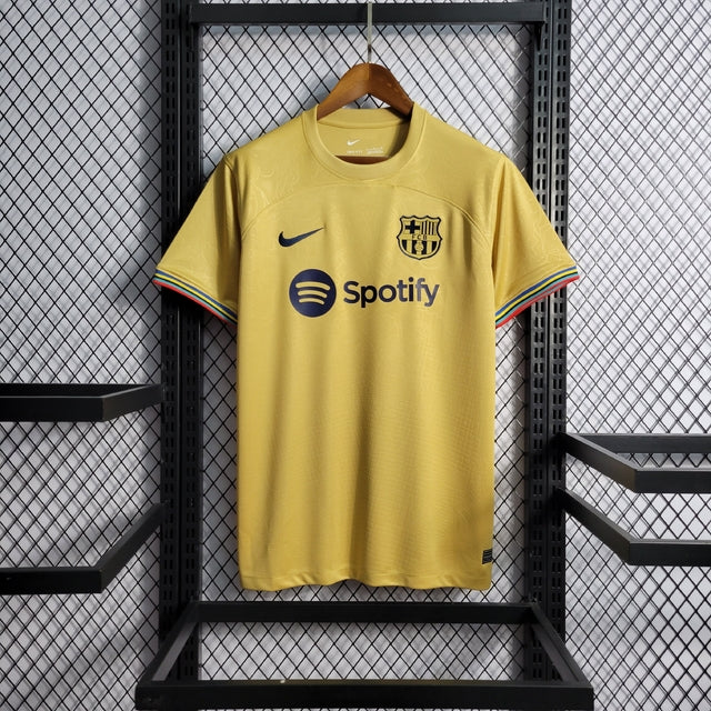 Camisa Barcelona Away 22/23 Torcedor Nike Masculina - Dourada