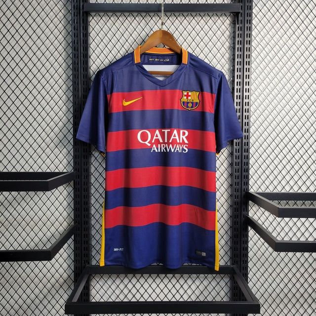 Camisa Barcelona Home Retrô 2016 Nike Masculino - Azul Grená