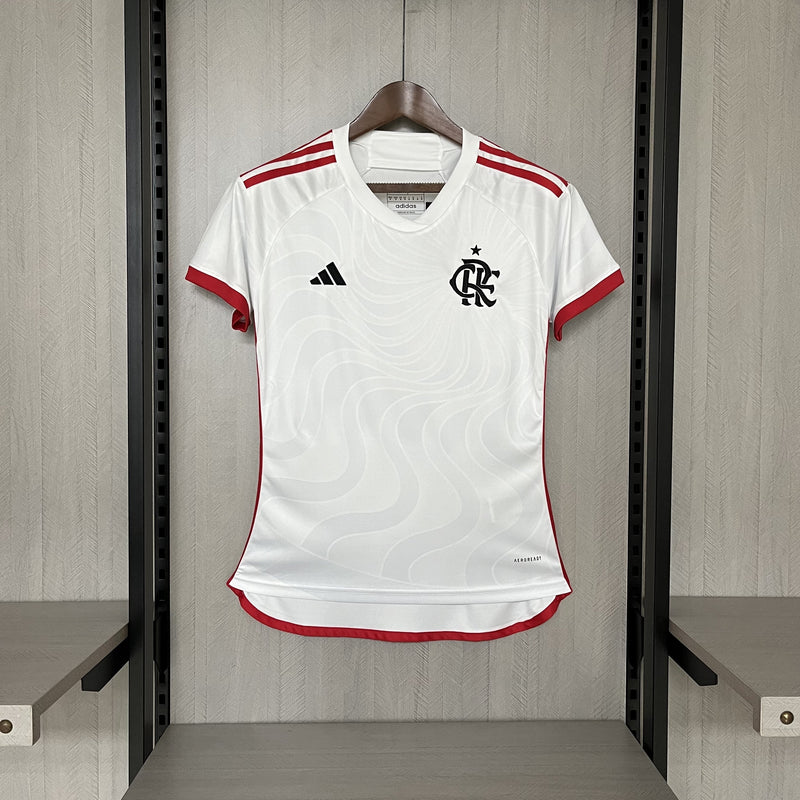 Flamengo Away 24/25 Adidas Feminina - Branca