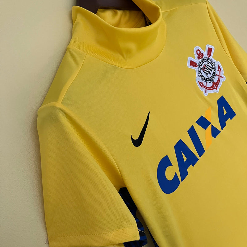 Camisa Corinthians Retro Goleiro 14/15 Torcedor Nike Masculina - Amarelo