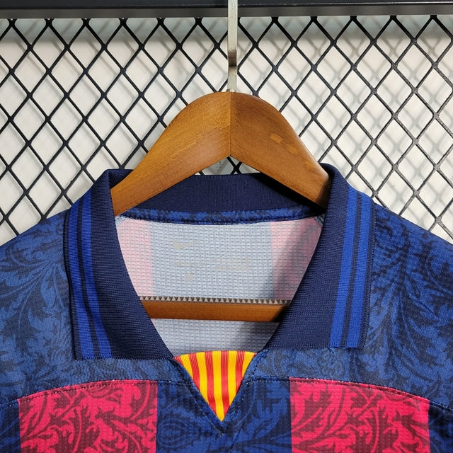 Camisa Barcelona Edição Conceito 23/24 Torcedor Nike Masculina - Azul Marinho e Vermelho