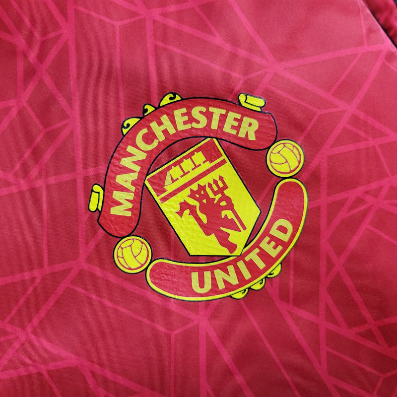 Corta Vento Manchester United Adidas Unissex - Vermelho